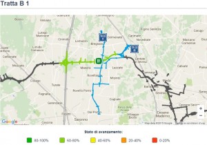 La tratta B1 della Pedemontana