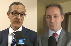 A sinistra Mario Lucini, a destra Stefano Bruni