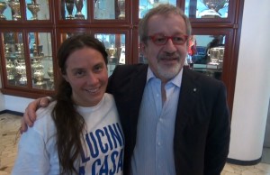 Alessandra Locatelli con Roberto Maroni