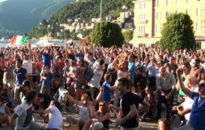 E' il 90esimo: Pellé insacca il 2-0, piazza Cavour esplode in un boato di gioia