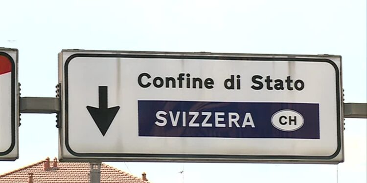 cartello confine svizzera
