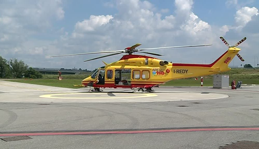 Beregazzo, bambino cade dal trattore: trasportato in elicottero  a Bergamo