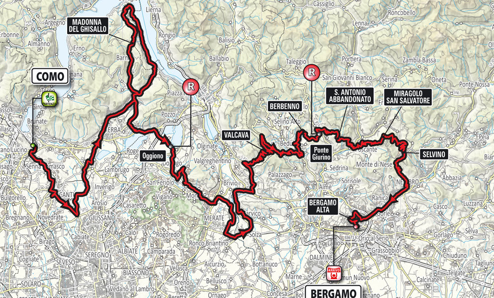 Il Giro di Lombardia a Como, vie chiuse e limitazioni in città