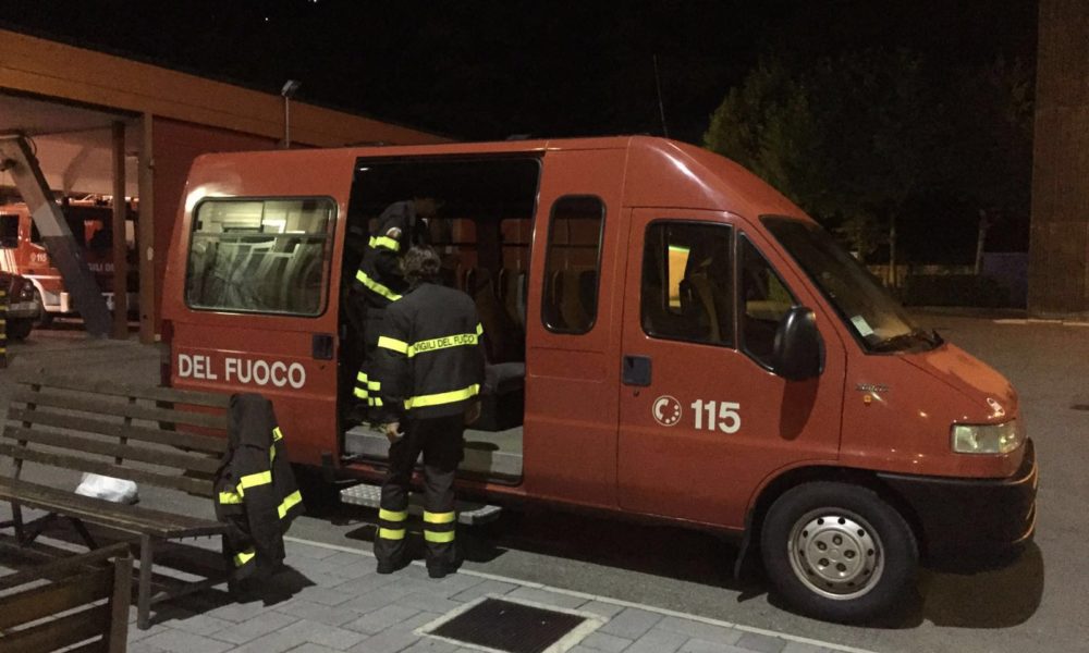 I vigili del fuoco di Como per i terremotati: la seconda squadra è arrivata a Amatrice