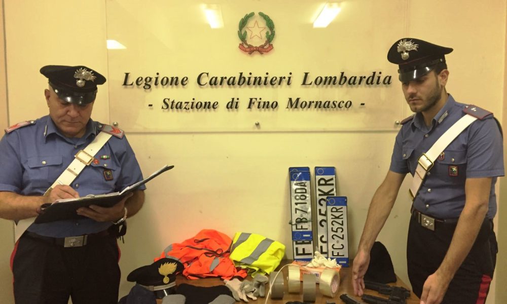 Rapinatori arrestati, uno è figlio di uno storico componente della banda Vallanzasca