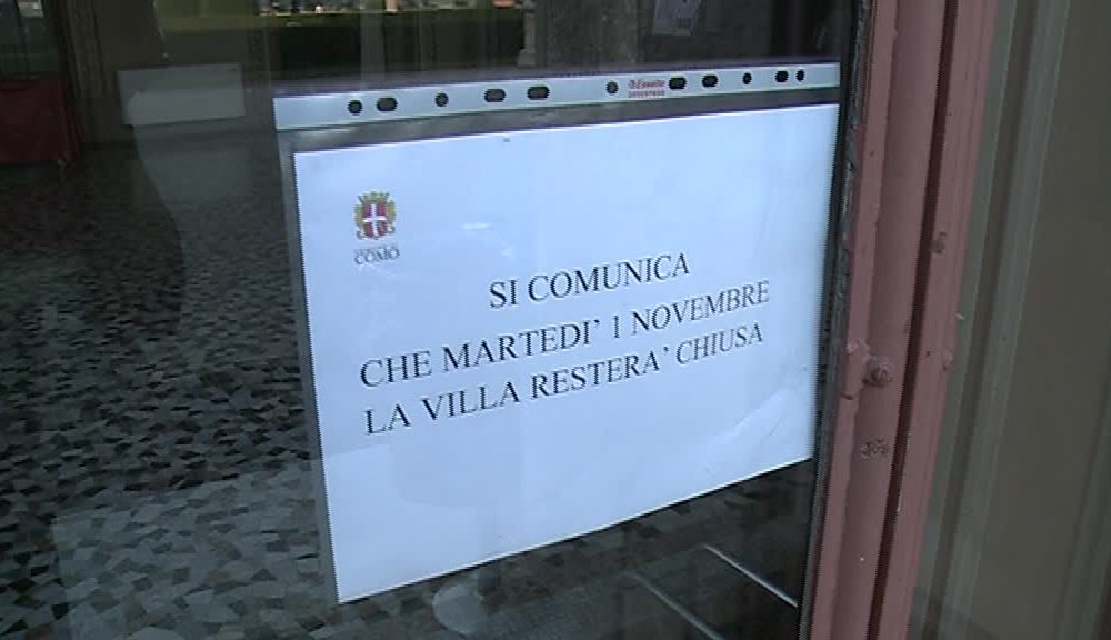 VIDEO Villa Olmo oggi chiusa, scoppia la polemica. Il Comune: “Problemi legati al personale”