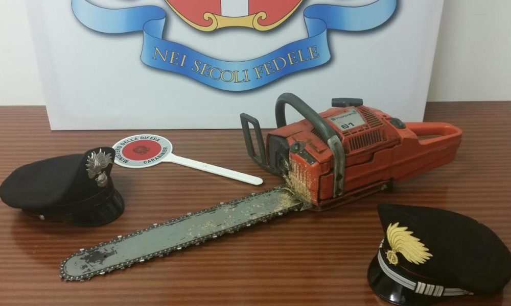 Motosega (accesa) in mano, minacce al panettiere: caccia a un giovane dopo un’alba di follia