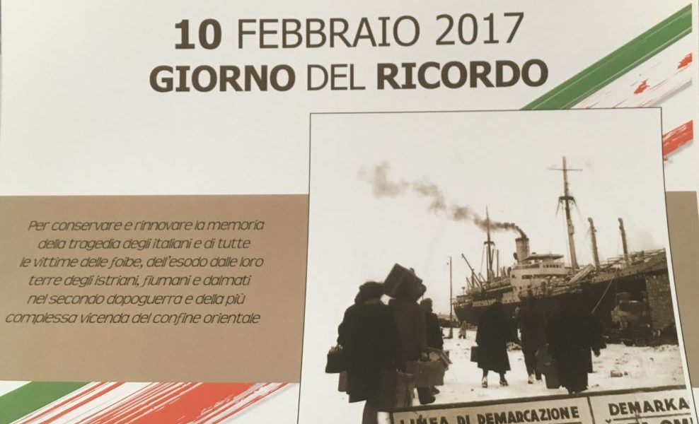 Giorno del Ricordo, domani la cerimonia comasca per non dimenticare le vittime delle foibe