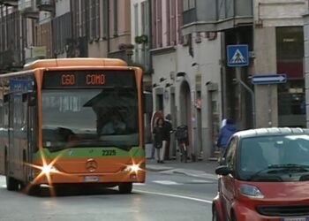 Un autobus a Como