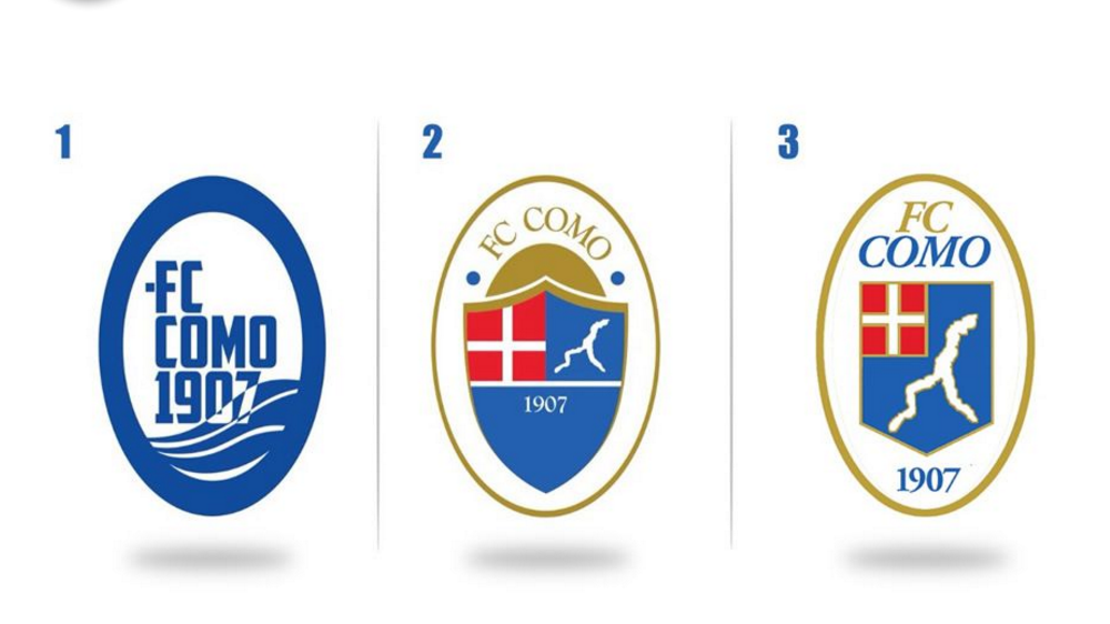 Nuovo logo dell’Fc Como, ecco le tre scelte. Da oggi a domenica i tifosi potranno votare il loro preferito