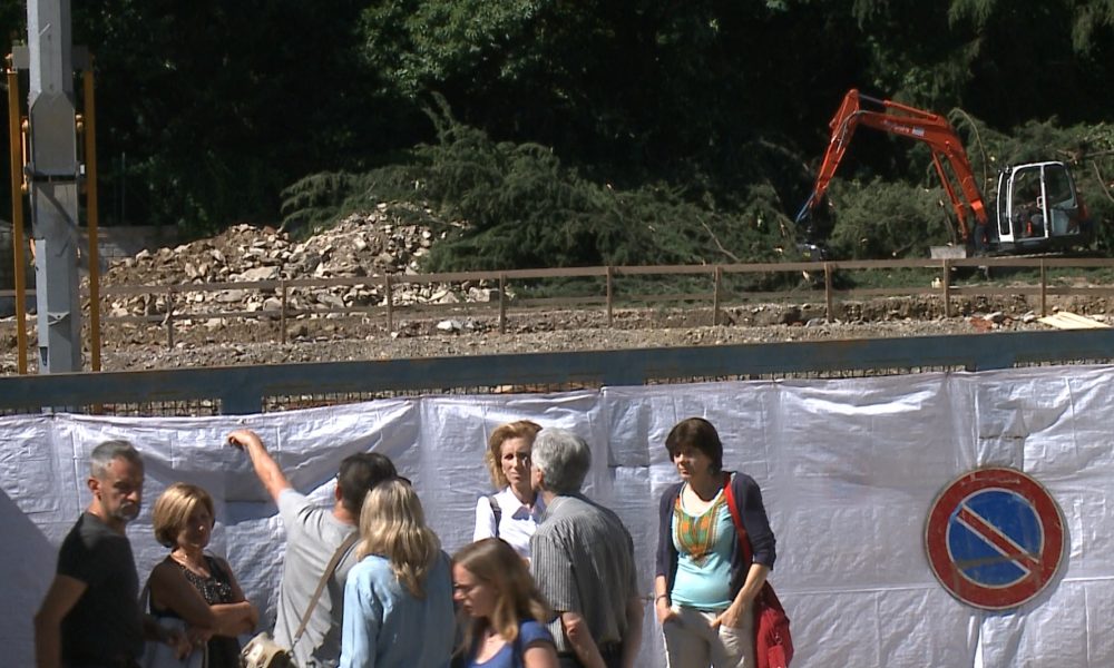 Area ex Oec, tagliati 4 grandi cedri. Residenti e ambientalisti insorgono, arrivano i carabinieri