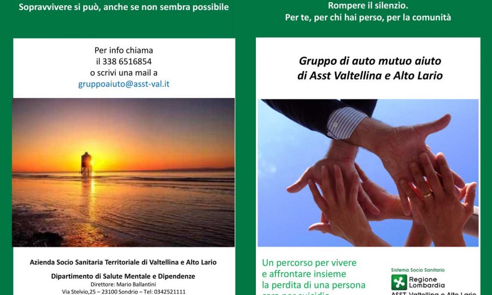 Suicidi in Valtellina e Altolago, nasce un gruppo di supporto per le famiglie