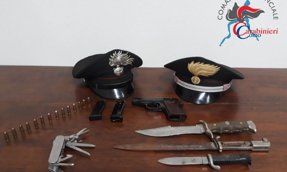 Canzo, gira con una pistola carica sotto la camicia: arrestato