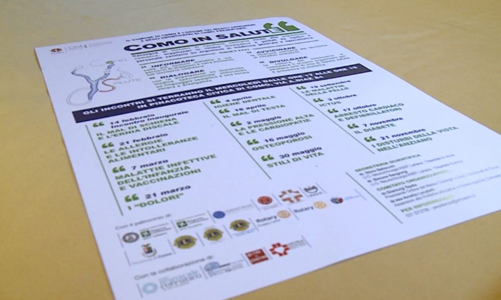 L’iniziativa “Como in Salute”, dal 14 febbraio ciclo di incontri divulgativi su temi sanitari