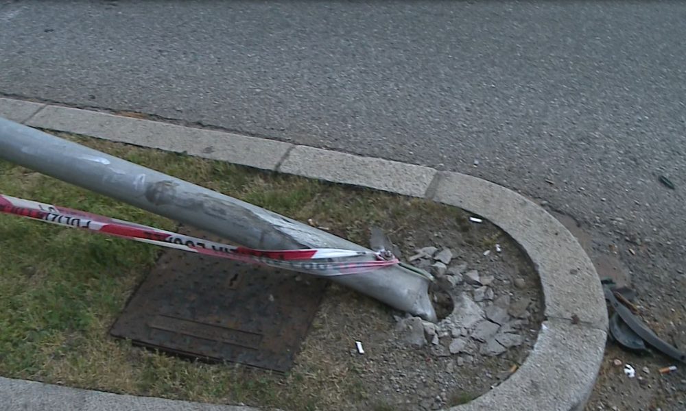 Incidente e black out a Camerlata, quartiere al buio e semafori spenti