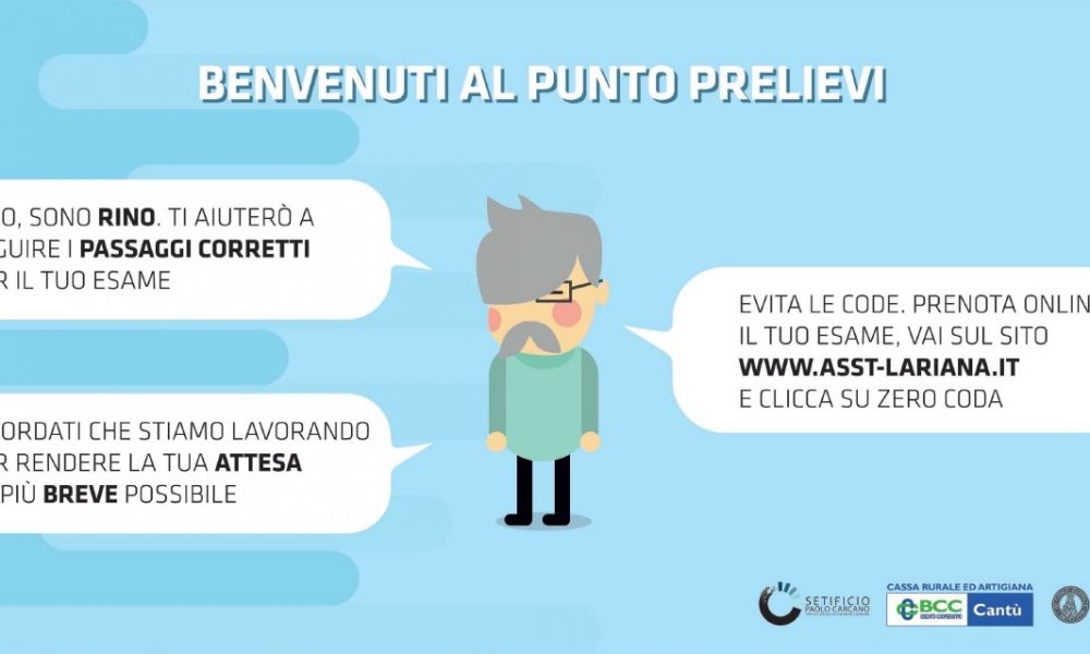 Punti prelievo di via Napoleona e Cantù, i fumetti degli studenti del Setificio guidano gli utenti