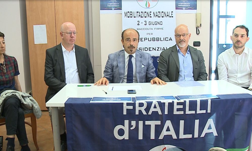 Presidenzialismo, la raccolta firme di Fratelli d’Italia