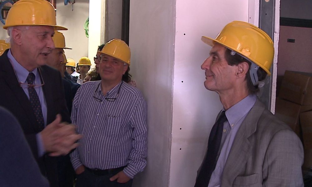 Sant’Antonio Abate di Cantù, sopralluogo del presidente Fontana al cantiere del nuovo blocco operatorio