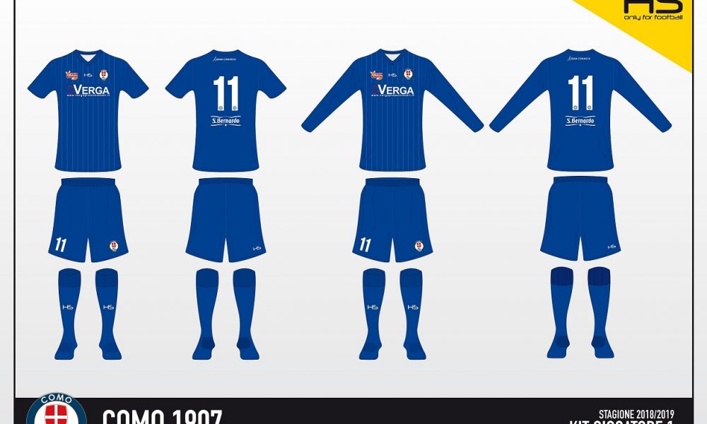 Como 1907: le nuove maglie per la stagione 2018-2019