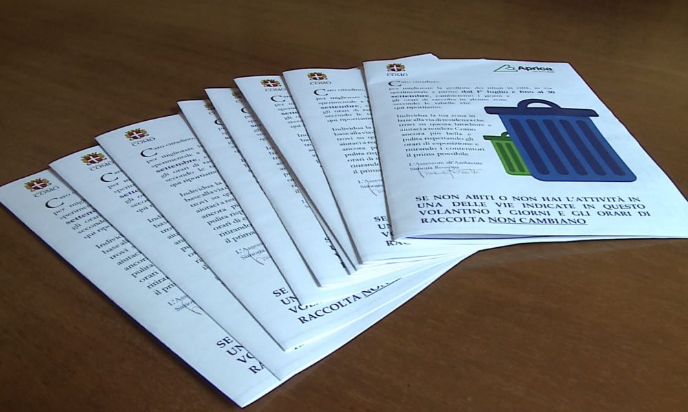 Raccolta rifiuti, la sperimentazione dal 1° luglio. Volantini in case e negozi e incontri con i cittadini