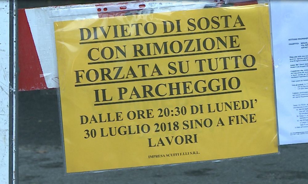 Cantiere in via Bixio, partono i lavori di asfaltatura in notturna