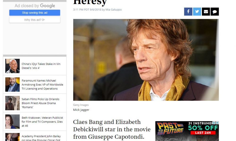 Sul Lario torna Hollywood: arriverà Mick Jagger con il film di Capotondi