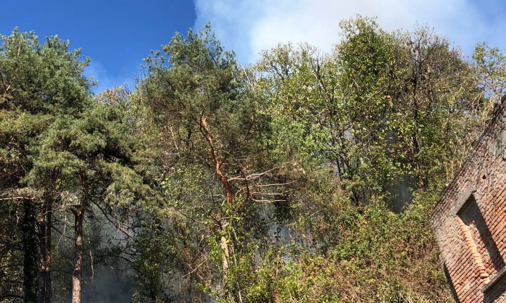 Cavallasca, boschi in fiamme, ingente mobilitazione di pompieri e volontari