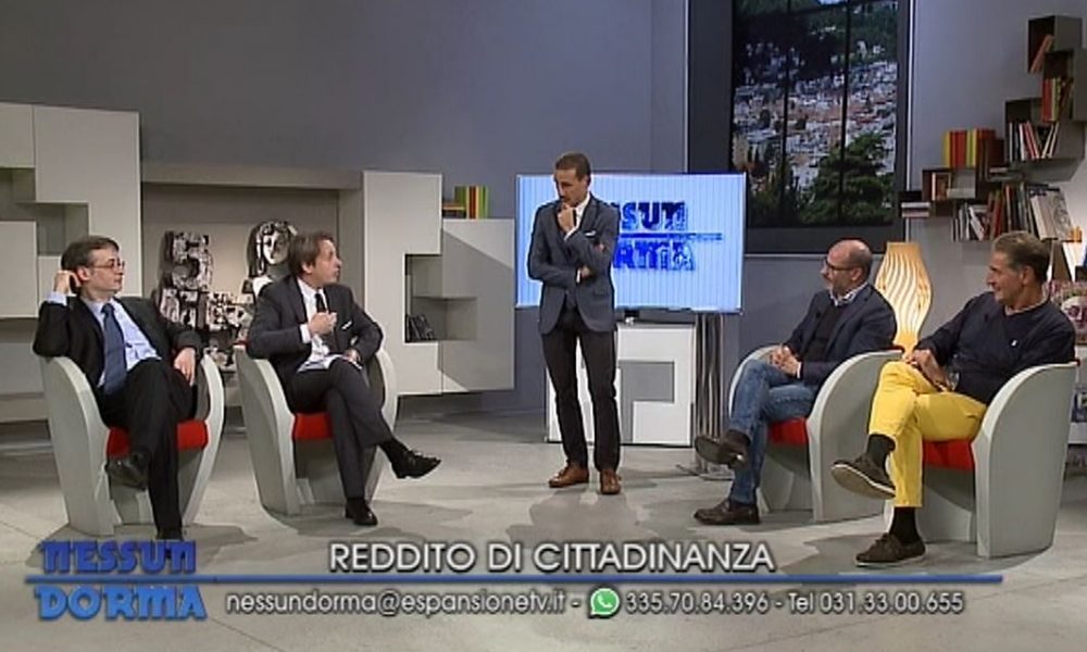 Reddito di cittadinanza: il dibattito ieri sera a Nessun Dorma, su Etv