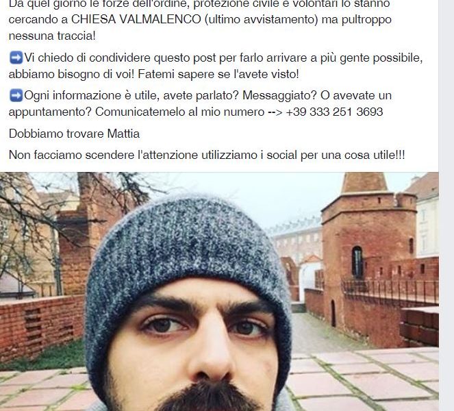 Comasco scomparso in montagna, ricerche in Valmalenco