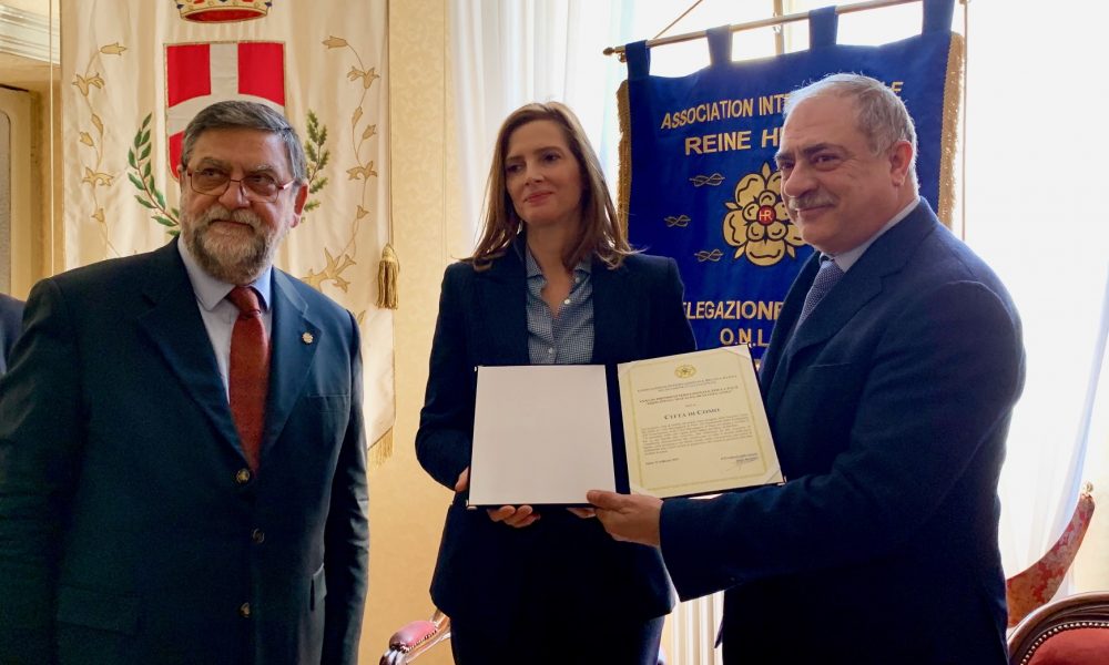 La visita a Como della principessa Elena d’Assia. Alla città il Premio internazionale per la Pace