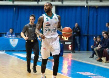 Ike Udanoh durante la partita del Campionato Serie A Campionato 2018/19 fra Acqua S.Bernardo Cant e Vanoli Cremona.  Basket - Desio 03/02/2019 - Walter Gorini/PallCantu © All Rights Reserved