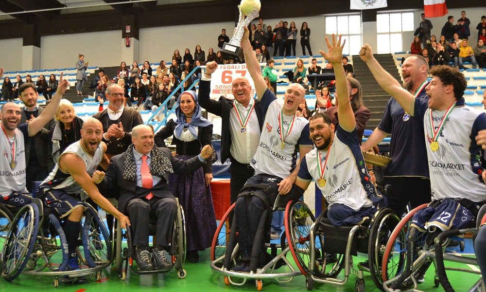 Basket in carrozzina, la Coppa Italia a Cantù: vince la Briantea84