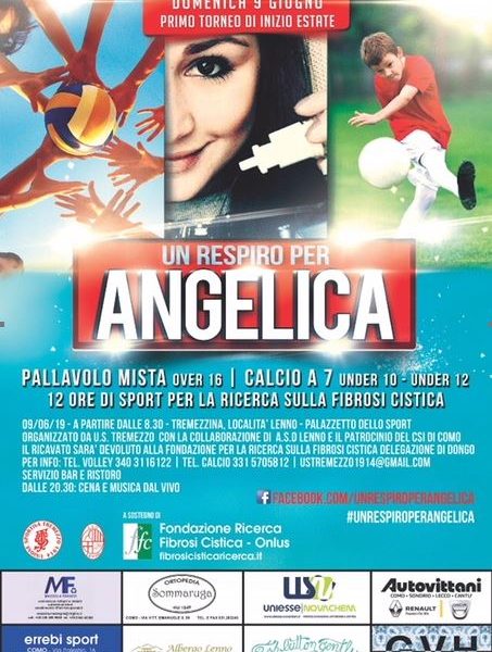 “Un respiro per Angelica”, domani il torneo a scopo benefico
