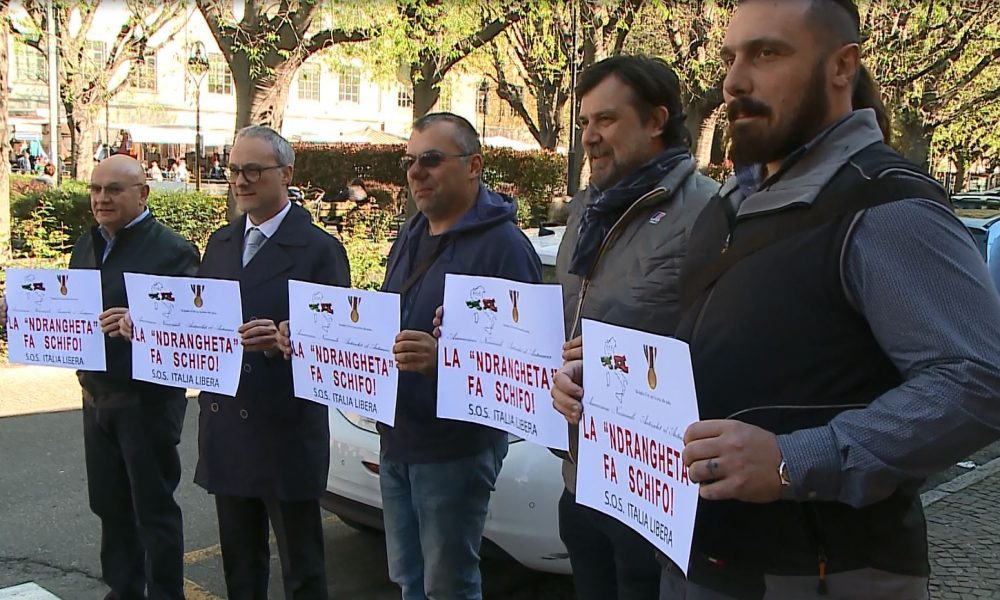 Processo ‘ndrangheta, manifestazione di Sos Italia Libera a Como