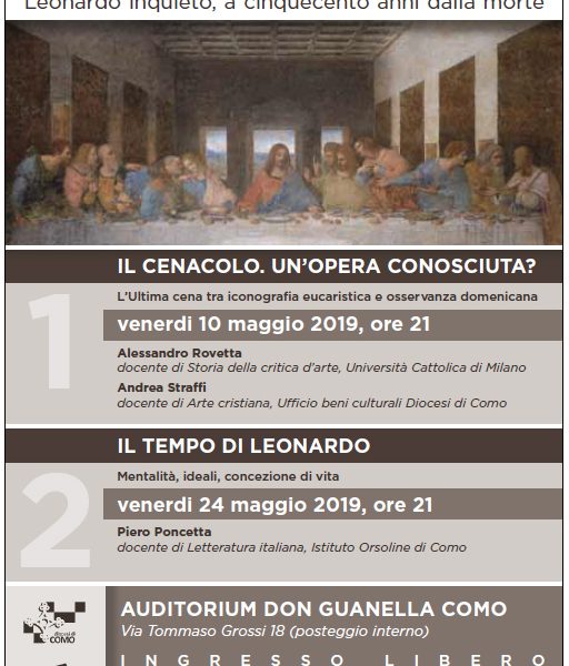 “Leonardo: l’eternità del genio”, oltre 15mila visitatori. Due incontri in programma il 10 e 24 maggio