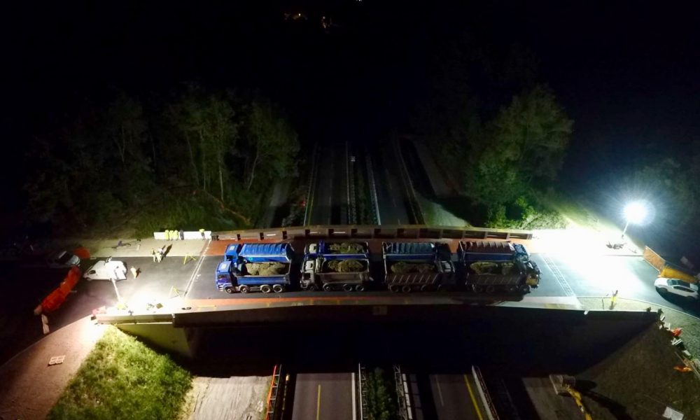Ponte di Annone Brianza, effettuate le prove di carico sul nuovo cavalcavia