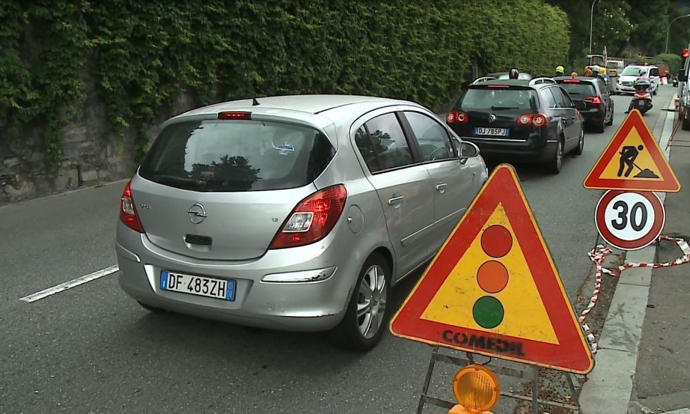 Via per Cernobbio, giovedì per lavori senso unico alternato