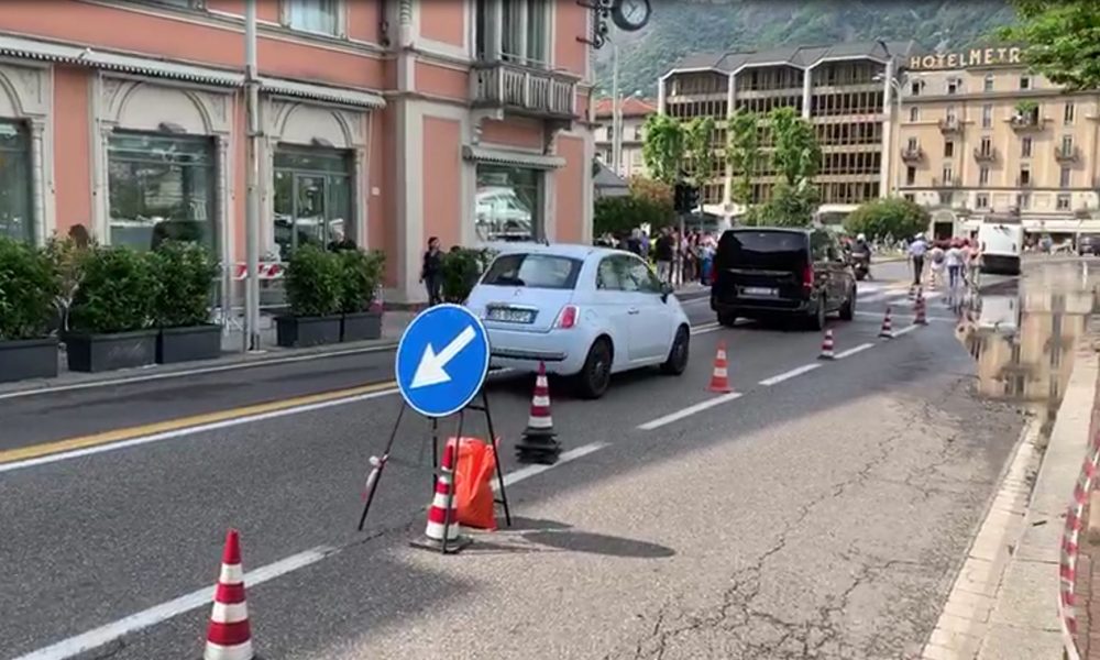 Lago di Como, l’acqua abbandona la piazza. Lungolago verso la riapertura totale