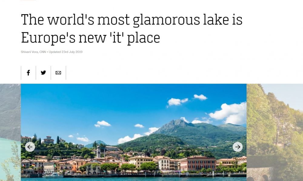 La Cnn: “Dimenticate la Costiera Amalfitana la destinazione più gettonata è il Lago di Como”