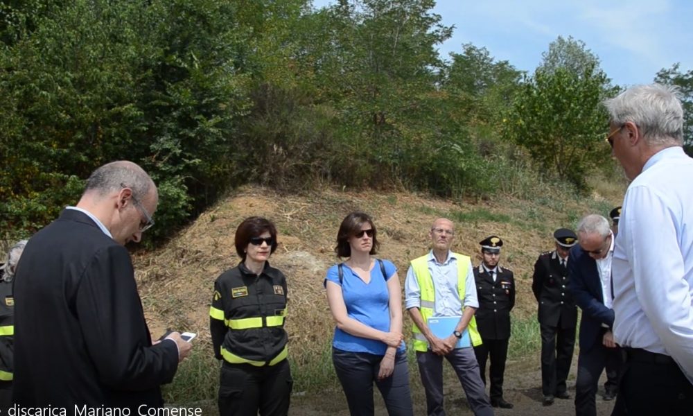 Il sopralluogo della Commissione parlamentare alla discarica di Mariano. Il sindaco: “Chiusura del sito entro la primavera 2020”