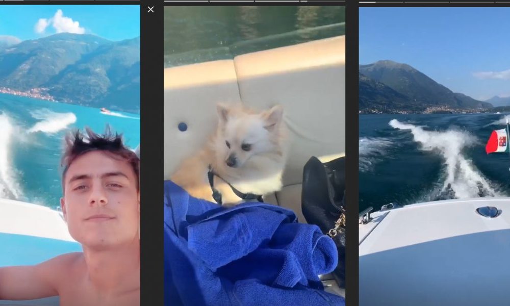 Dybala a Como, il fuoriclasse argentino in motoscafo sul Lario