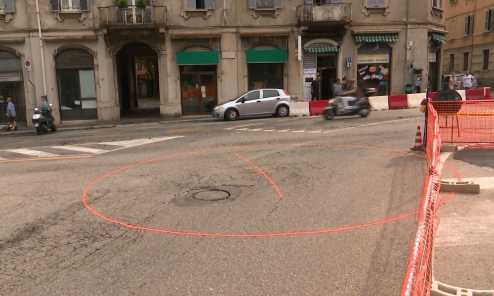 Piazza San Rocco, cantiere per la rotatoria provvisoria. Disegnata la nuova viabilità