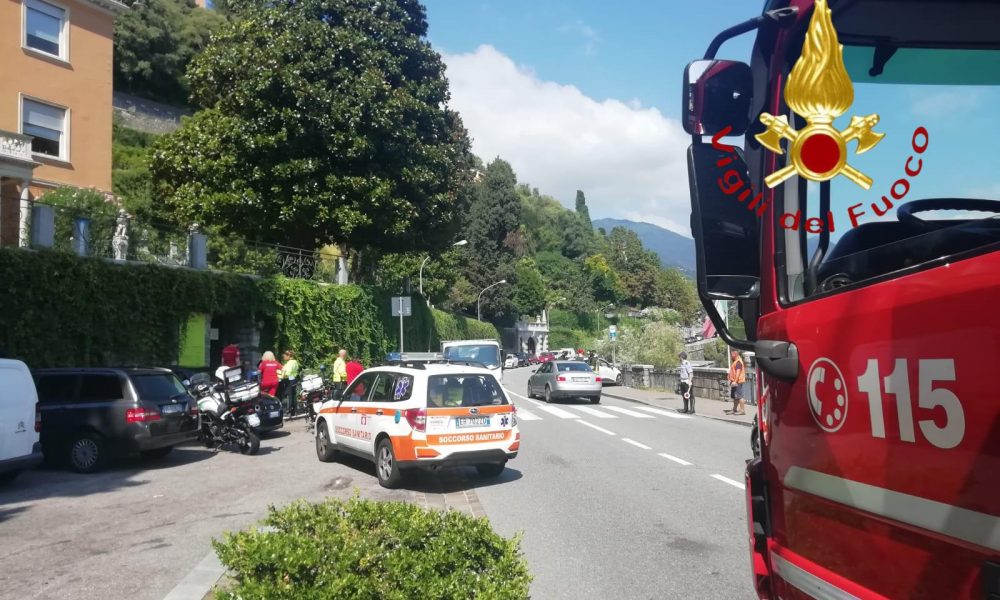 Via per Cernobbio, auto contro un furgone
