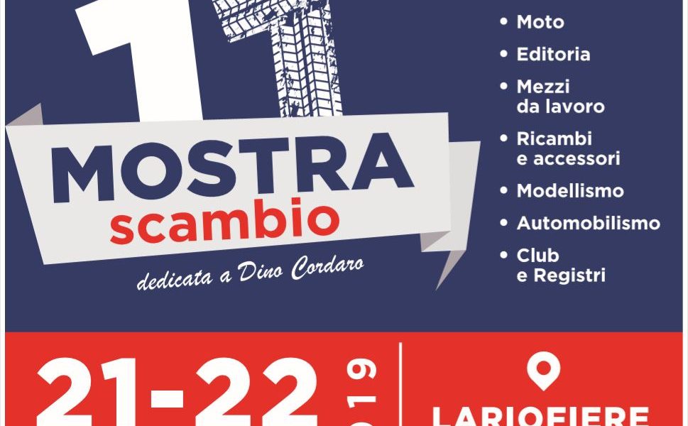 “Mostra scambio di auto e moto d’epoca”, a Lariofiere la manifestazione a favore della ricerca scientifica