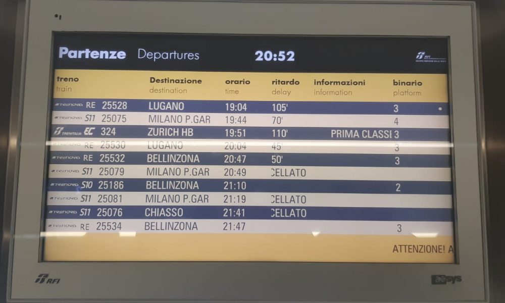 Treni, serata di passione. Ritardi fino a 110 minuti, pendolari esasperati