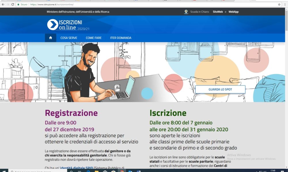 Scuola, è già tempo di iscrizioni. Da oggi la registrazione online