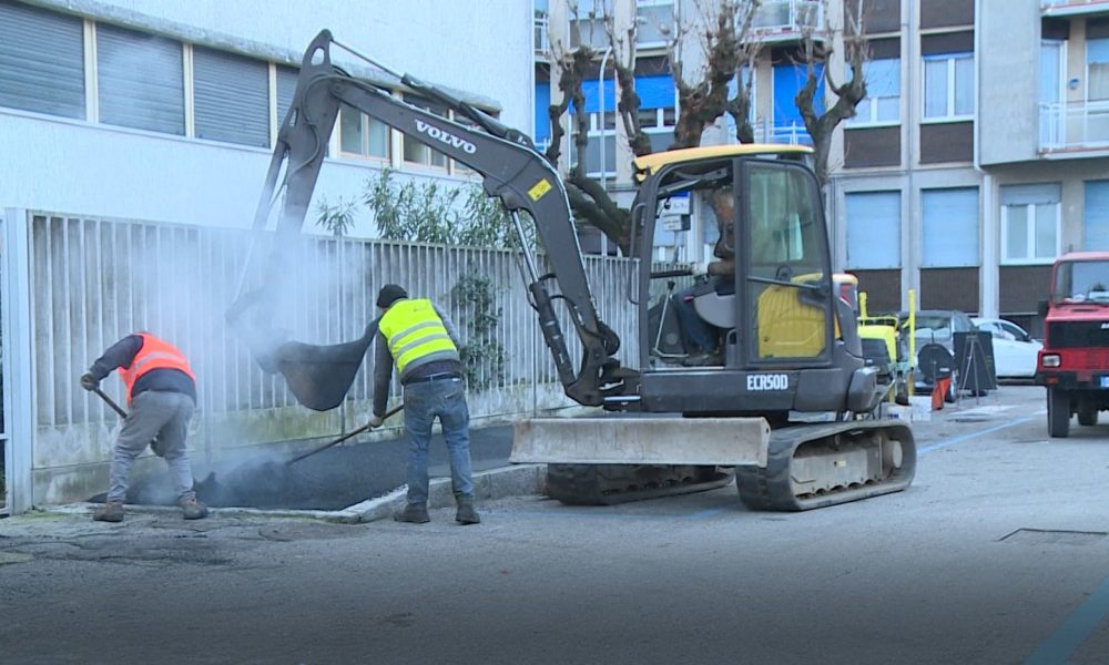 Viale Sinigaglia a Como, al via i lavori di rifacimento dei marciapiedi