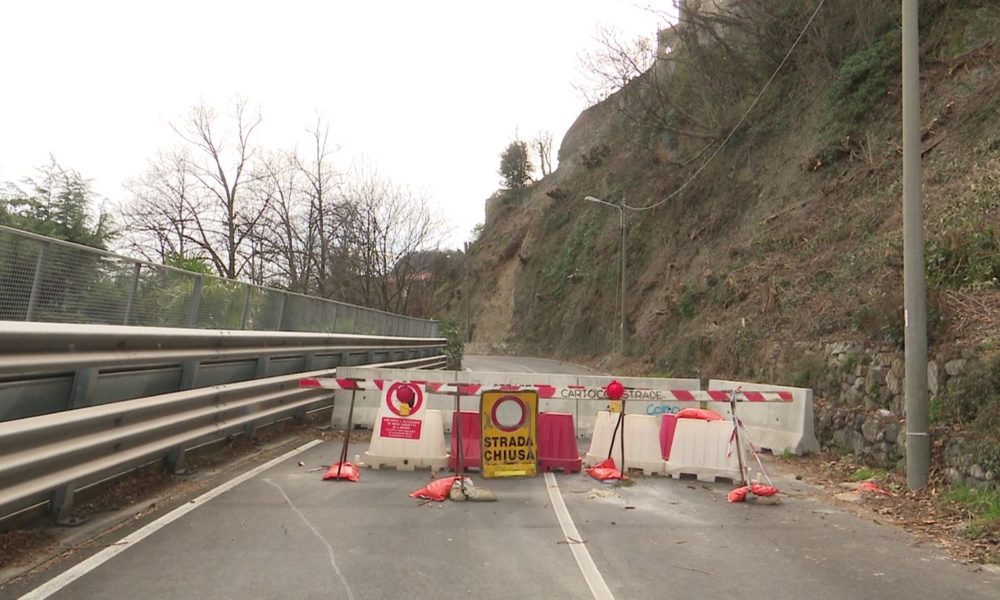 Via Per San Fermo, la riapertura al traffico prevista per la prossima settimana