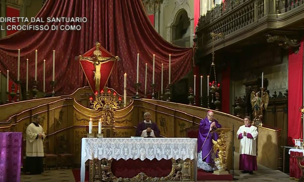 Quaresima, la messa in diretta su Etv. Il vescovo: “Vinciamo insieme il virus della paura”