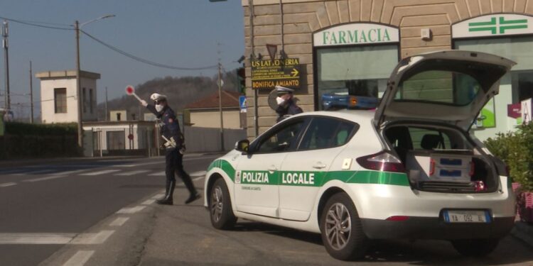 Pattuglia della polizia locale di Cantù